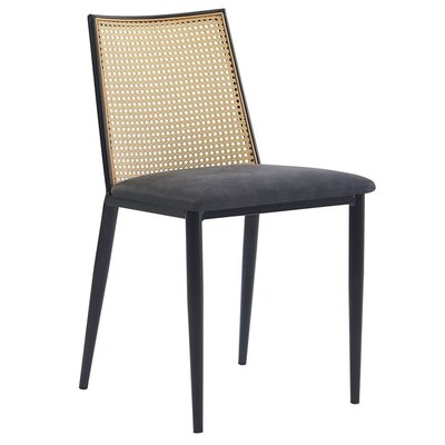 Lot de 2 chaises métal et cannage, OSAKA NORDLYS