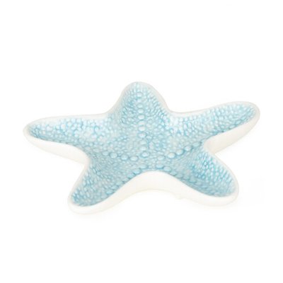 Small 'Starfish' Embossed Serving Dish in Reactive Glaze SO'HOME