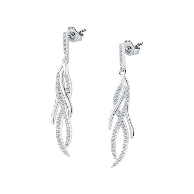 Boucles d'oreilles en argent 925 et oxyde de zirconium CLEOR