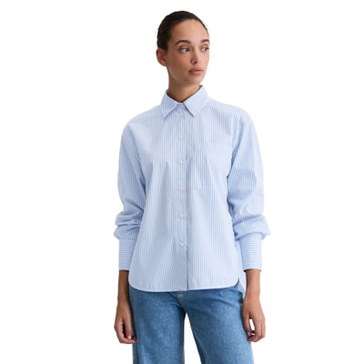 Blouse à rayures oversize en popeline de coton premium MARC O'POLO