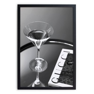 Tableau avec cadre noir 40x30 champagne REALLY NICE THINGS