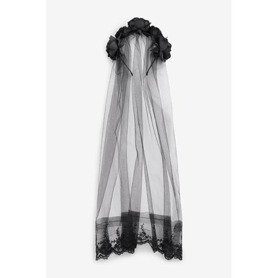 Serre-tête à voile et couronne de roses NEXT