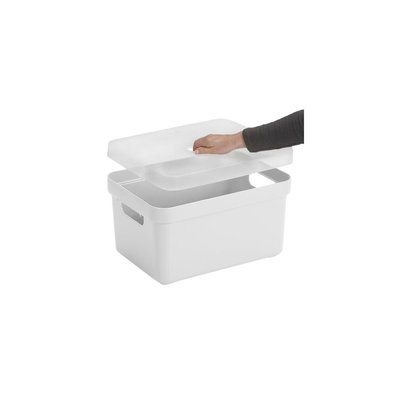Boite de rangement avec couvercle transparent  Sigma Home Box 13 L (Lot de 6) JARDINDECO