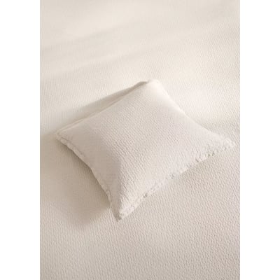 Housse de coussin pour lit en coton fine texture garment-dye 50x50 cm MANGO HOME