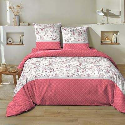Parure housse de couette en coton imprimée, Chorai C DESIGN HOME TEXTILE