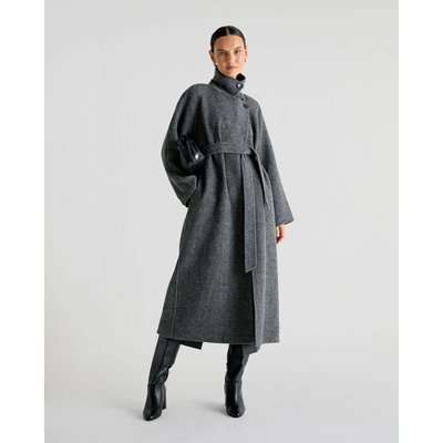 Manteau laine ceinture SCALPERS