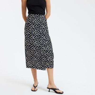 Jupe longue portefeuille à pois LA REDOUTE COLLECTIONS