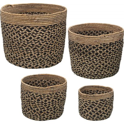 Panier en osier tressé (lot de 4) RECOLLECTION
