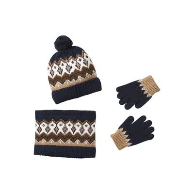 Ensemble bonnet, snood et gants VERTBAUDET