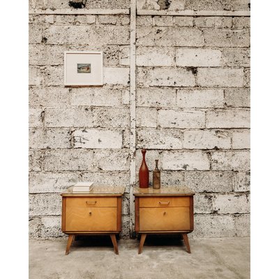 Paire de chevets en bois Maïa N°189 - Bon état DEBONGOUT