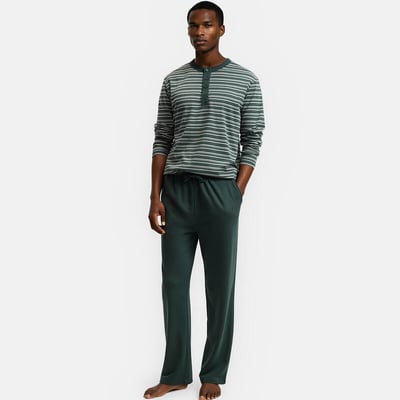Pyjamas, Jersey Long Sleeve T-Shirt, Fleece Trousers LA REDOUTE COLLECTIONS