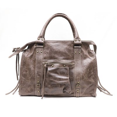 Sac à main en cuir brossé mat italien SANDSTORM OH MY BAG