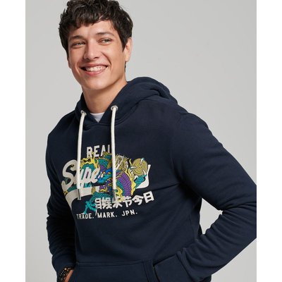 Sweat à capuche Vintage Logo Narrative SUPERDRY