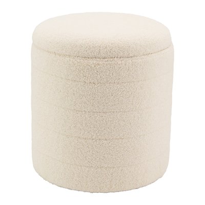 Pouf / coffre en bouclette Grand AUBRY GASPARD