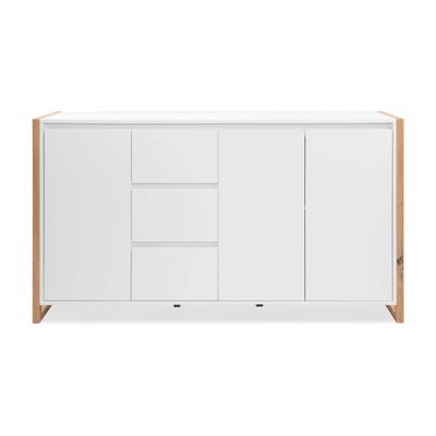 Buffet enfilade 160 cm, 3 portes 3 tiroirs ALVA PIER IMPORT