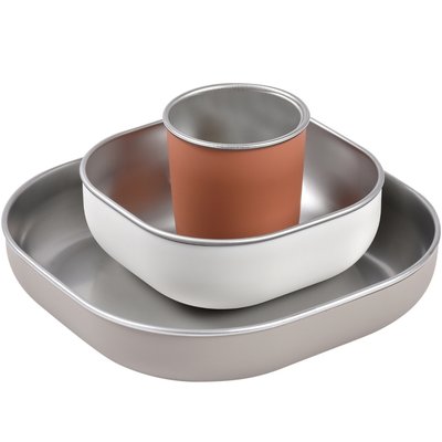 Coffret repas inox terracotta BEABA