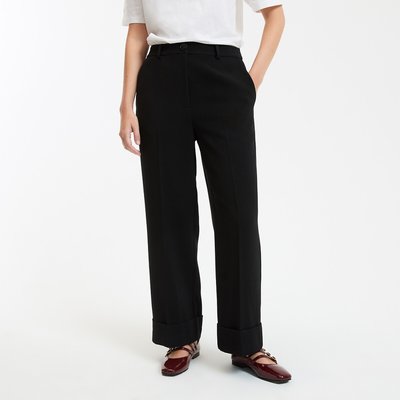 Pantaloni dritti vita alta, lunghezza 7/8 LA REDOUTE COLLECTIONS
