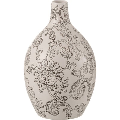 Vase rond en porcelaine, Motif zen RECOLLECTION