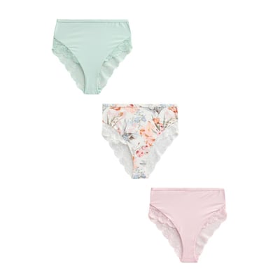 Culotte taille haute en microfibre, lot de 3 NEXT