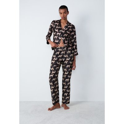 Pantalon de pyjama satiné à motifs PANTHERE ETAM