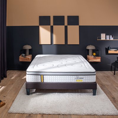 Ensemble Matelas Ressorts ensachés + Sommier Bois REINA 2.0 BELLECOUR