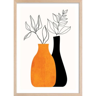 Affiche fleurs ""plante"" HEXOA