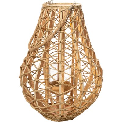 lanterne en bambou naturel et corde ambiance chaleureuse RECOLLECTION