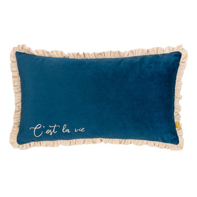 Cest la vie Embroidered Filled Cushion FURN.