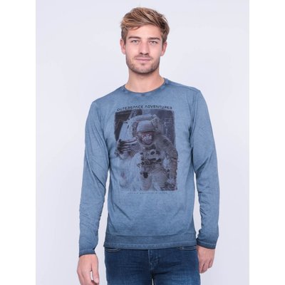 T-shirt Manches Longues Col Rond Pur Coton Joston RITCHIE