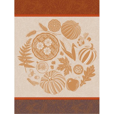 Torchon en Coton, THANKSGIVING LE JACQUARD FRANCAIS