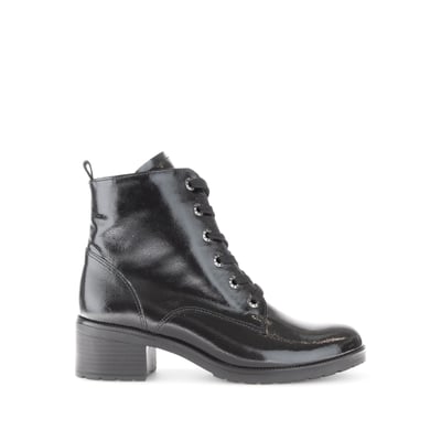 Bottines en cuir verni à talon décroché GABOR