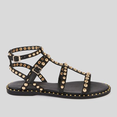 Sandales cloutées en cuir MONOPRIX
