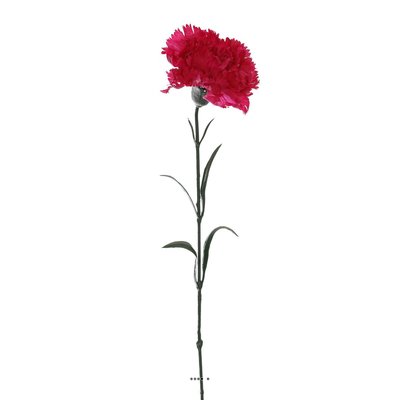 Oeillet artificiel H 60 cm superbe tête tissu ARTIFICIELLES