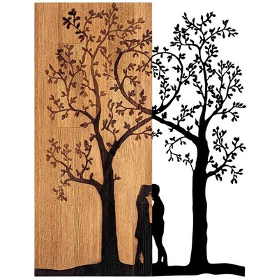 Décoration murale en métal et bois Arbre Modèle 5 HANAH HOME