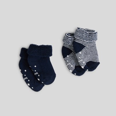 Lot de 2 paires de chaussettes en coton issu de l'agriculture biologique BOUT'CHOU