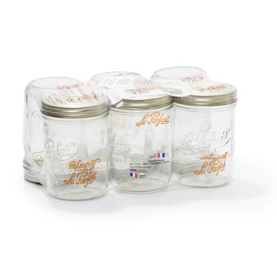 Lot de 6 terrines en verre 750g, LE PARFAIT LE PARFAIT
