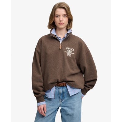 Sweatshirt Country Club Demi-Zip SUPERDRY