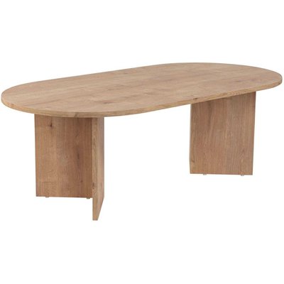 Table basse ovale en aggloméré Sable HANAH HOME