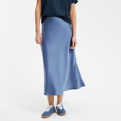 Jupe évasée longue en satin mat, Signature MARION LA REDOUTE COLLECTIONS