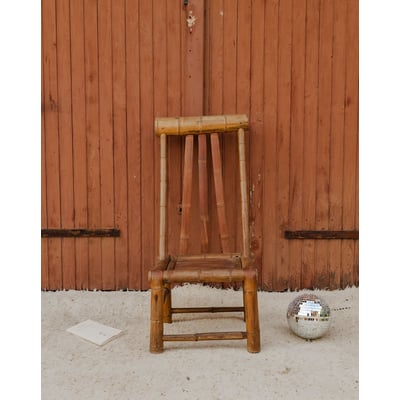 Chaise en bambou Claude N°1679 - Bon état DEBONGOUT
