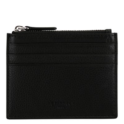 Porte cartes zippé en cuir grainé CHARLES LE TANNEUR