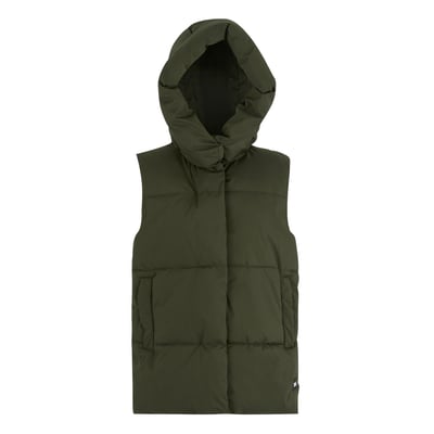 Gilet Sans Manches Matelassé Kaki Pour Femme - Chaud, Léger, Style Urbain Pour Hiver Ou Randonnée - 2