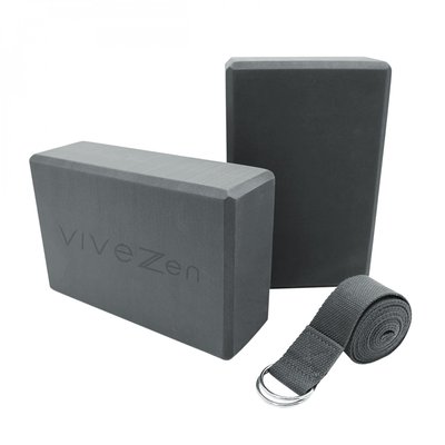 Lot de 2 briques de yoga et sangle de yoga VIVEZEN