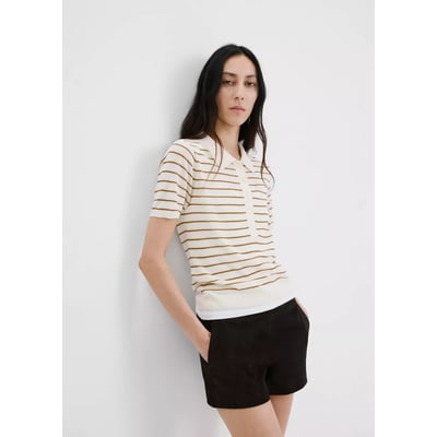 Pull-over maille col polo MANGO
