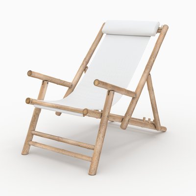 Chilienne en bambou et toile - VADELLA RENDEZ-VOUS DÉCO
