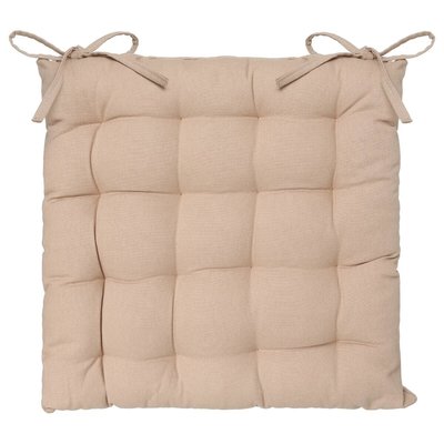 Assise de chaise matelassée coton Unie EDEN