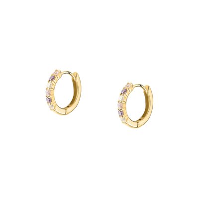 Créoles en argent 925 et oxyde de zirconium CLEOR