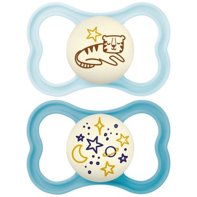 Lot de 2 sucettes supreme nuit 6 mois+ MAM