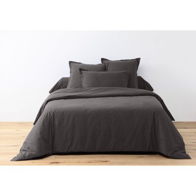 Parure housse de couette coton unie BATON ROUGE