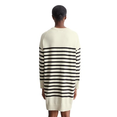 Robe en tricot rayée relaxed en Soft Cotton Stretch MARC O’POLO DENIM
